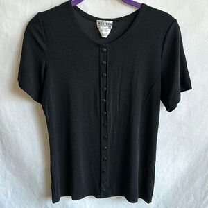 Western Connection short sleeve black top, size M